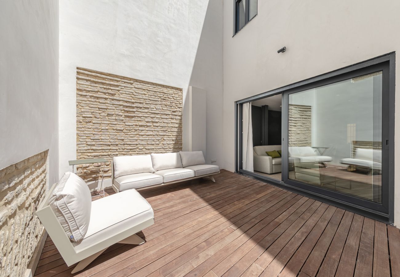 Apartment in Seville - Reales Atarazanas Junior Suite terraza Interior 1B